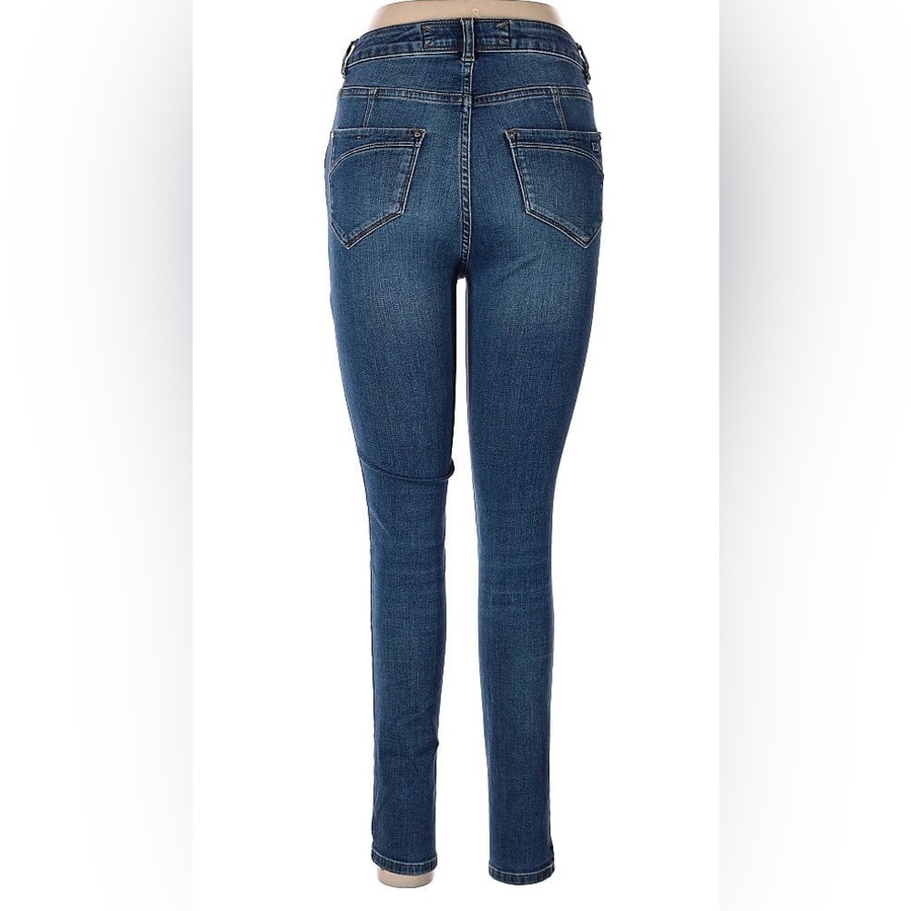 Karen Millen Skinny High Rise in Brushed Blue Denim, size 10 (32)